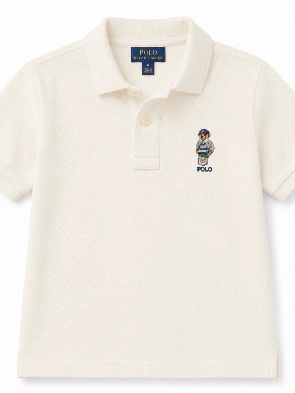 Ralph Lauren Polo Shirt with Embroidered Bear size 10-12